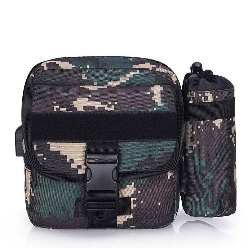 Delapsum USB Crossbody Pera Men's Camo magna capacitatem humerum Bag 