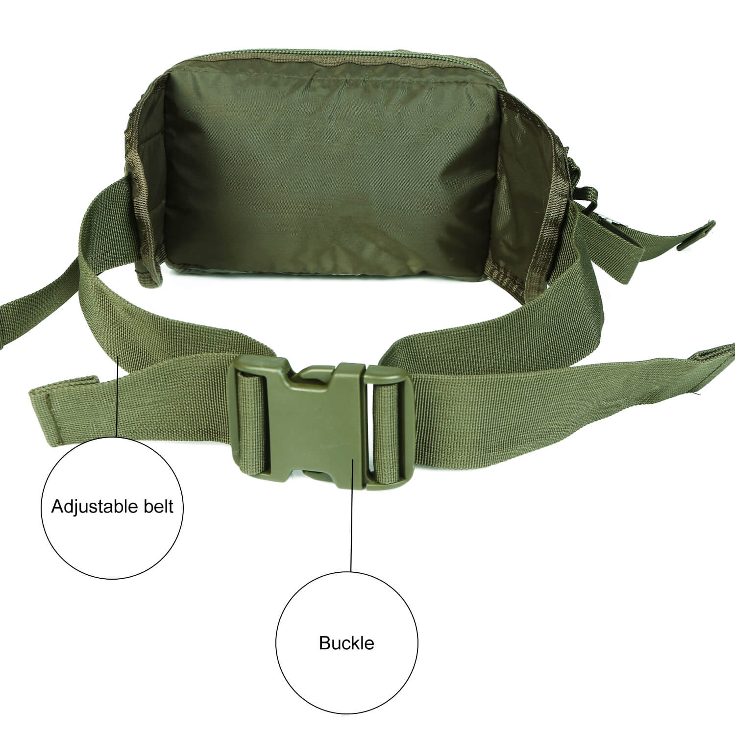 Aqua resistens Nylon Military Waist Hiking Fanny Pack 