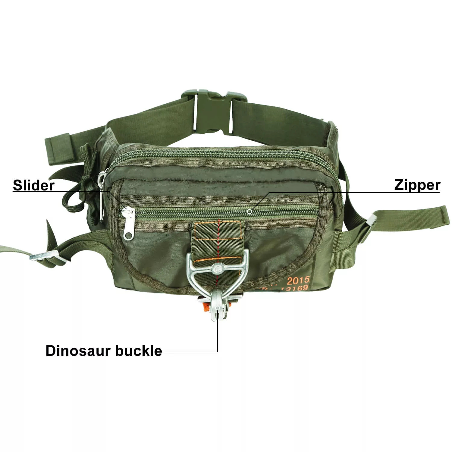 Aqua resistens Nylon Military Waist Hiking Fanny Pack 